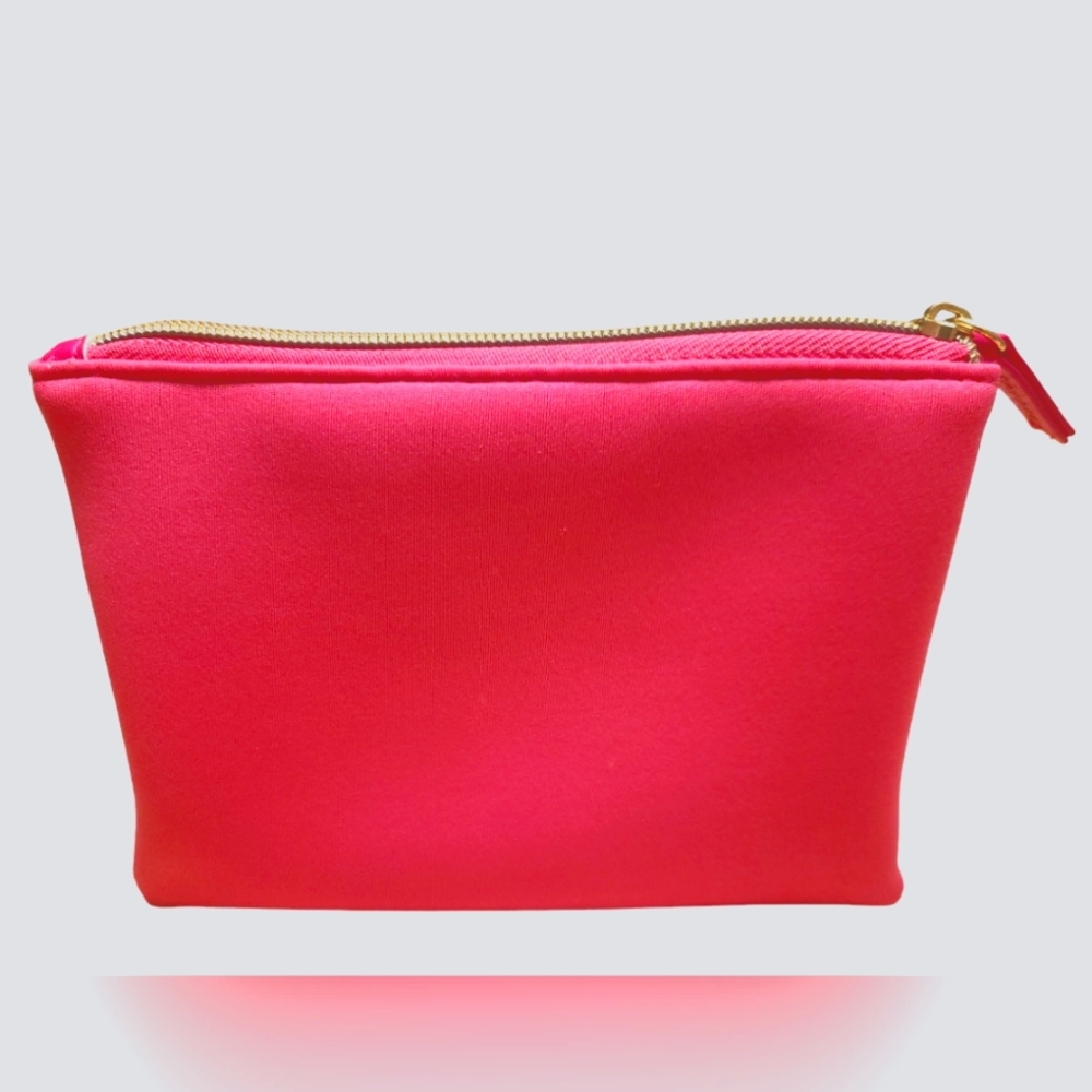 SEPHORA MAKEUP BAG PINK WITH GOLD ZIPPER